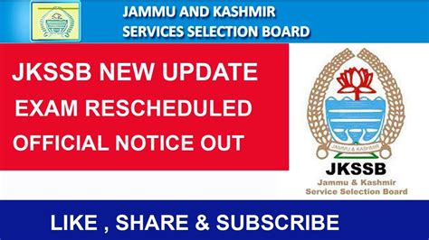 JKSSB New Update L Good News L Finally Official Notification Out L