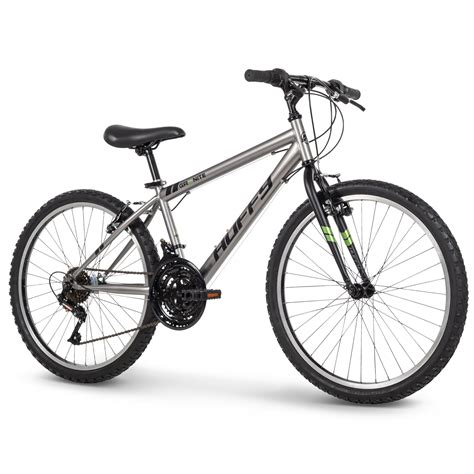 Huffy Granite 24 Inch Boys 15 Speed Hardtail Mountain Bike Grey