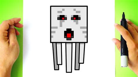 How To Draw A Minecraft Ghast