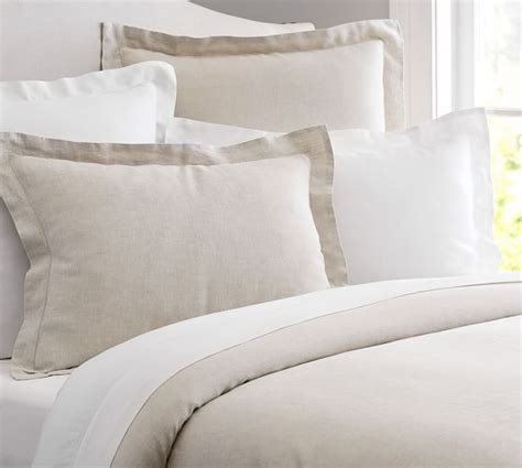 Belgian Flax Linen Duvet Cover And Sham Natural Pottery Barn