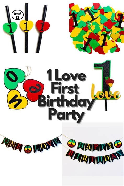 One Love Birthday Party Decorations One Love Decorations First