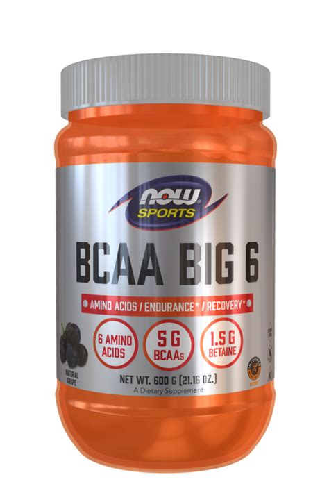 BCAA Big 6 (натуральный порошок со вкусом винограда) 600 г — купить в ...