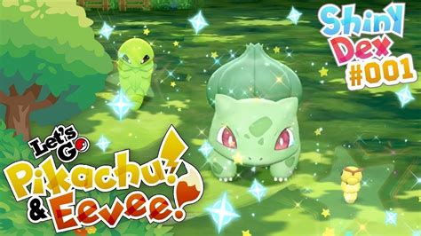 Pokemon Lets Go Pikachu And Eevee Viridian Forest Catching Bulbasaur