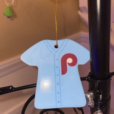 Philadelphia Phillies Throwback Jersey Ceramic Christmas Ornament, 2022 ...