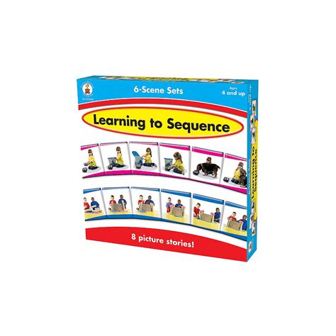 Carson Dellosa Learning To Sequence 6 Scene Board Game Oriental Trading