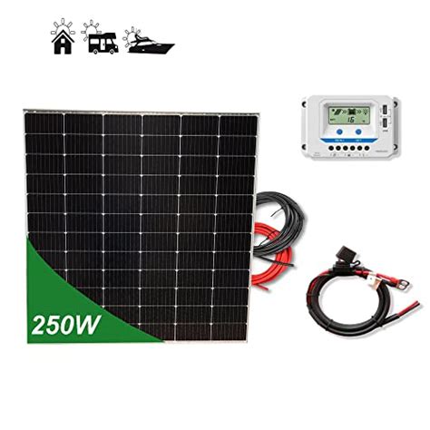 Kit 250W PRO 12V panel solar placa monocristalina células PERC de alta