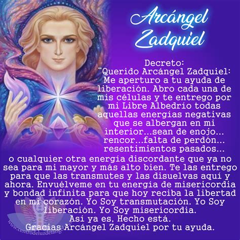 Arc Ngel Zadquiel Arc Ngeles Arcangel Zadquiel Oracion Oracion Para