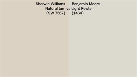 Sherwin Williams Natural Tan Sw 7567 Vs Benjamin Moore Light Pewter