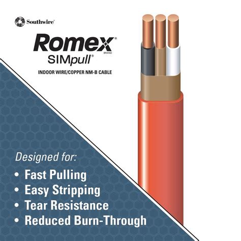 Shop Romex Simpull 100 Ft 102 Non Metallic Wire By The Roll At