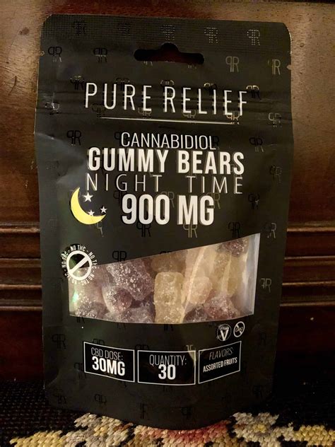 Pure Relief Cbd Night Time 900mg Cbd Gummies Review