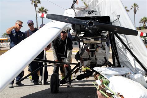 Small Plane Crashes Into The Waters Off Huntington State Beach Los