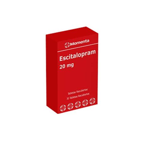 Escitalopram 20mg X 30 Tabletas Momenta Farmadon La Farmacia De