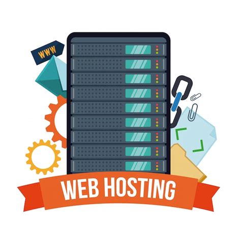 Premium Vector Web Hosting Design