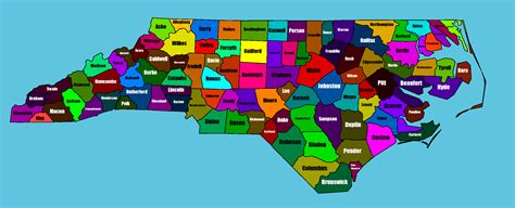 North Carolina Counties by MountainDewMauiBlast on DeviantArt