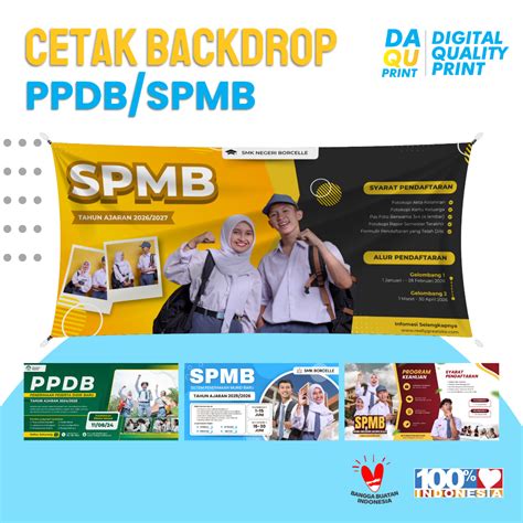 Jual Cetak Backdrop PPDB / Backdrop SPMB – Free Design Custom / Kirim ...