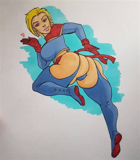 Captain Marvel Disign By Linkartoon By Captainced Hentai Foundry