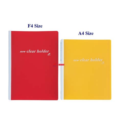 East File 359A A4 Size Clear Book Refillable Pockets A4 Display