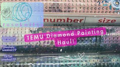 Roseknit39 Episode91 TEMU Diamond Painting Haul Unboxing