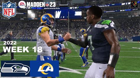 Seattle Seahawks Vs Los Angeles Rams Simulation 2022 Week 18 Franchise