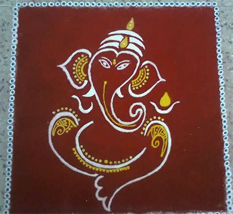 44 Ganesh Rangoli Designs and Ideas That You Should Try This Diwali ...