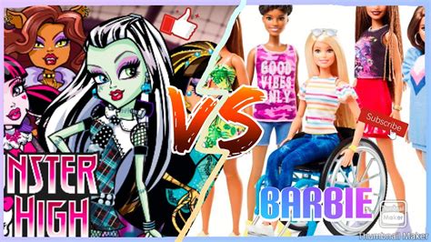 Barbie Vs Monster High Kombin Challenge Youtube