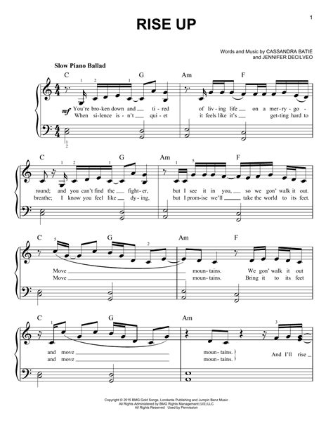 Rise Up Lyrics Song 6