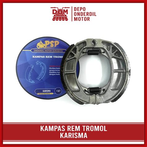 Jual Kampas Rem Tromol KARISMA PSP Kanvas Brake Shoe Sepatu Rim