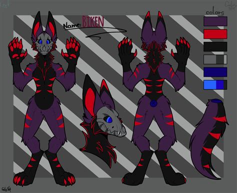 Biken Reference Sheet Skull Dog Fursona By Creepsterfan567 On Deviantart