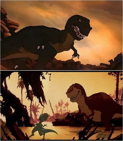 Does The Sharptooth The Land Before Time And Rex Were Back A