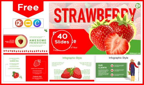 Strawberry Template - PowerPoint Templates and Google Slides