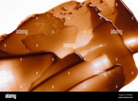 Brown Chocolate Caramel Cosmetic Product Or Hair Dye Sample Swatch On