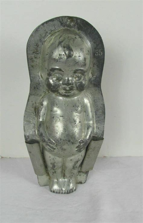 Antique Kewpie Doll Metal Chocolate Candy Mold Made In Germany