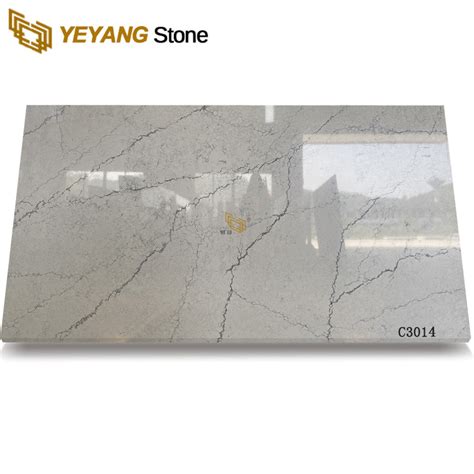 Supply New Design Grey Engineered Quartz Stone Slab C3014 Wholesale