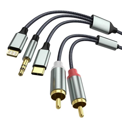 Cinch Kabel Iphone Typ C Auf Rca Audio Kabel Cinch Auf Klinke