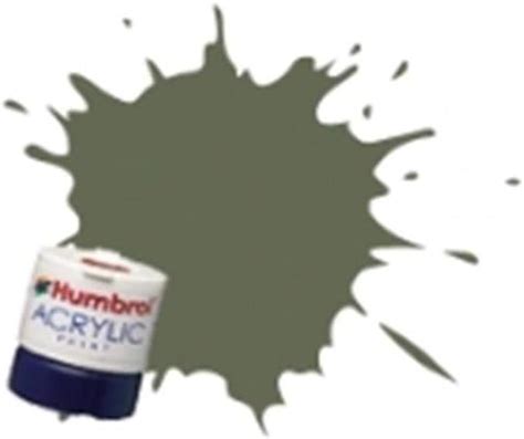 Humbrol 12ml Acrylic Paint No 86 Matt Light Olive Uk