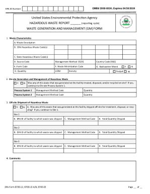 Fillable Online Excerpt Of The Rcra Forms And Instructions For The