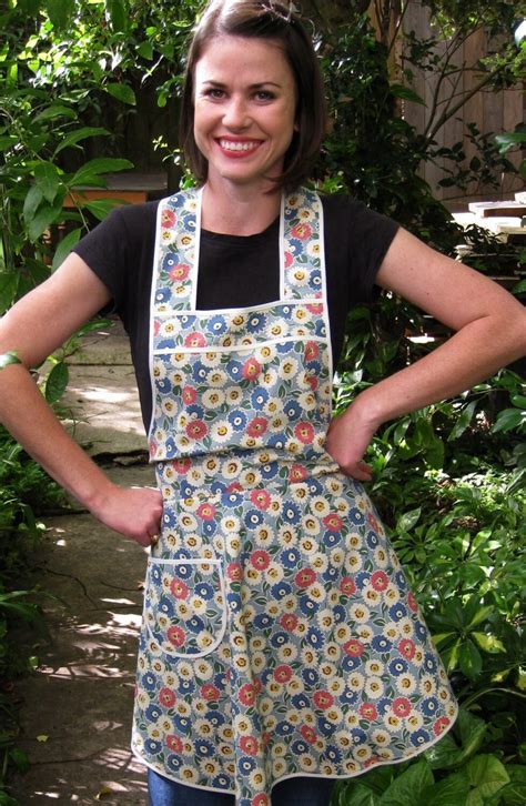 Flower Power Flirty Everyday Housewife Apron Retro Full Etsy