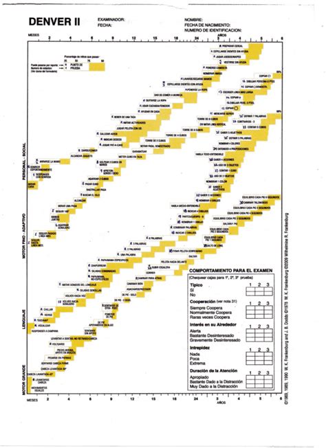 Formulario Test De Denver Ii PDFCOFFEE