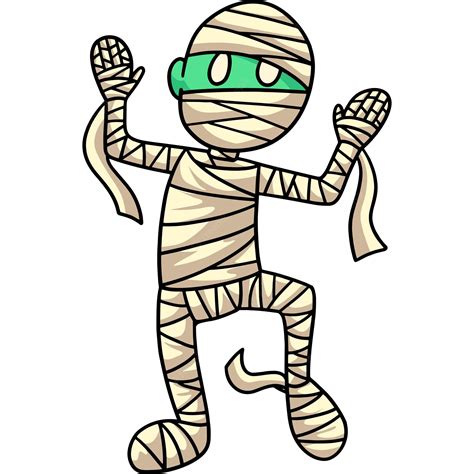 Premium Vector Mummy On Halloween Cartoon Colored Clipart Clip Art