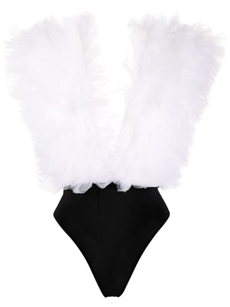 Alchemy X Lia Aram Ruffled Sleeveless Bodysuit Farfetch Bodysuit