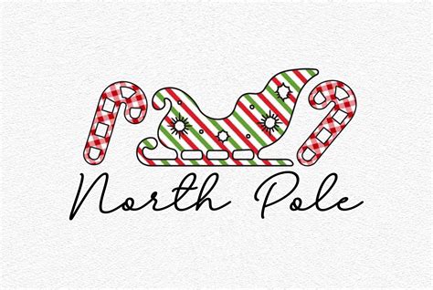 North Pole Sublimation Graphic By Mightypejes Creative Fabrica