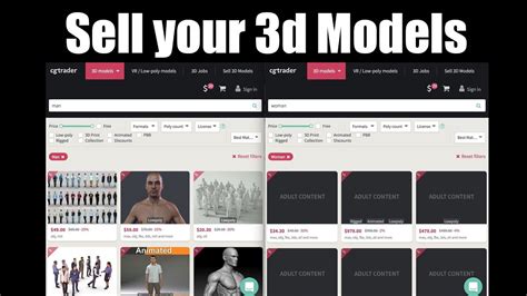 How To Sell Your 3d Models In Cg Trader Youtube