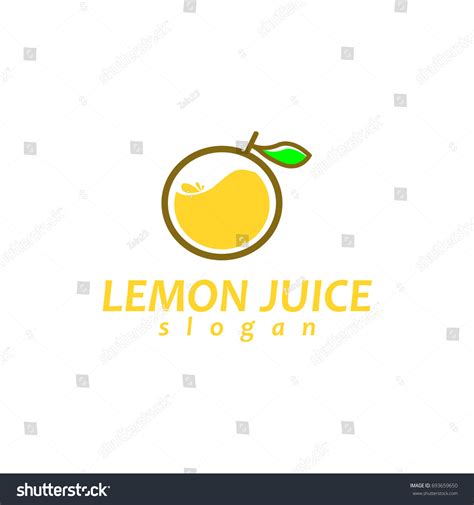 Lemon Juice Logo Design Unique Illustration Stock Vector (Royalty Free) 693659650 | Shutterstock