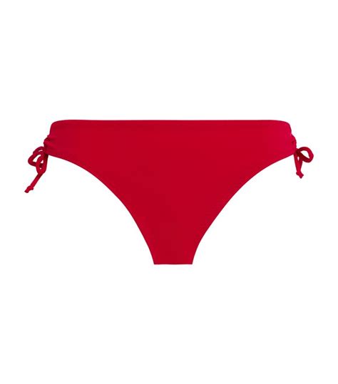 Womens Norma Kamali Red Jason Bikini Bottoms Harrods Uk