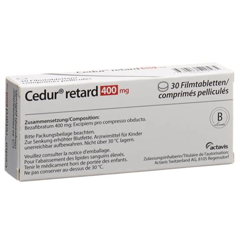 CEDUR Retard Cpr Pell Ret 400 Mg Blist 30 Pce Commander En Ligne