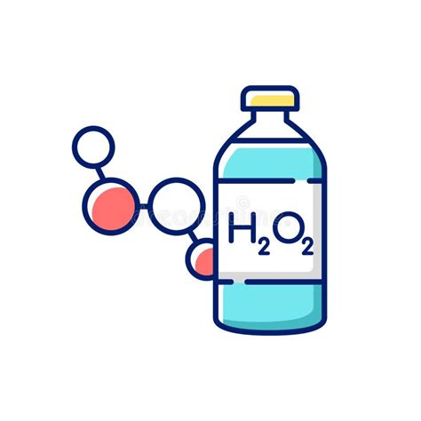 Hydrogen Peroxide H2O2 Molecule Stock Illustration Illustration Of