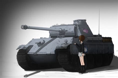 Girls Und Panzer Nishizumi Miho Tank Anime Girls Hd Wallpaper