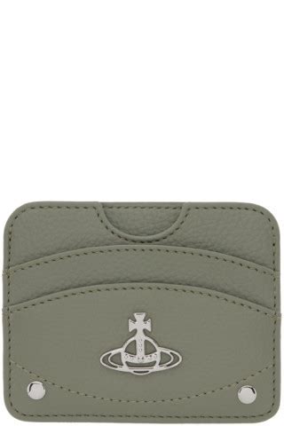 Green Re Vegan Half Moon Card Holder By Vivienne Westwood On Sale