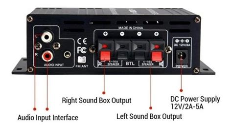 Mini Amplificador De Potencia De Audio Port Til Ak Sound Cuotas