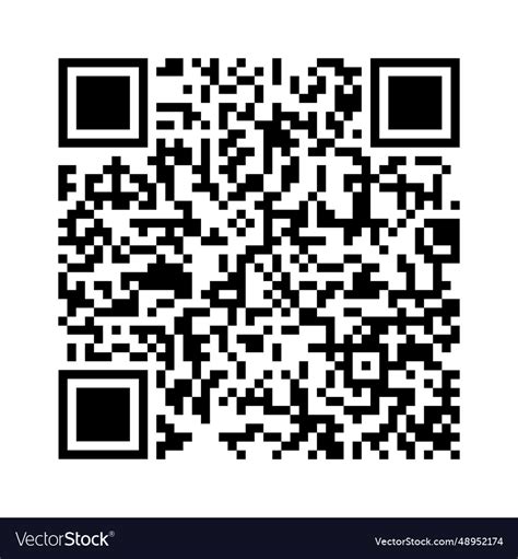 Black White Qr Code Quick Response Royalty Free Vector Image